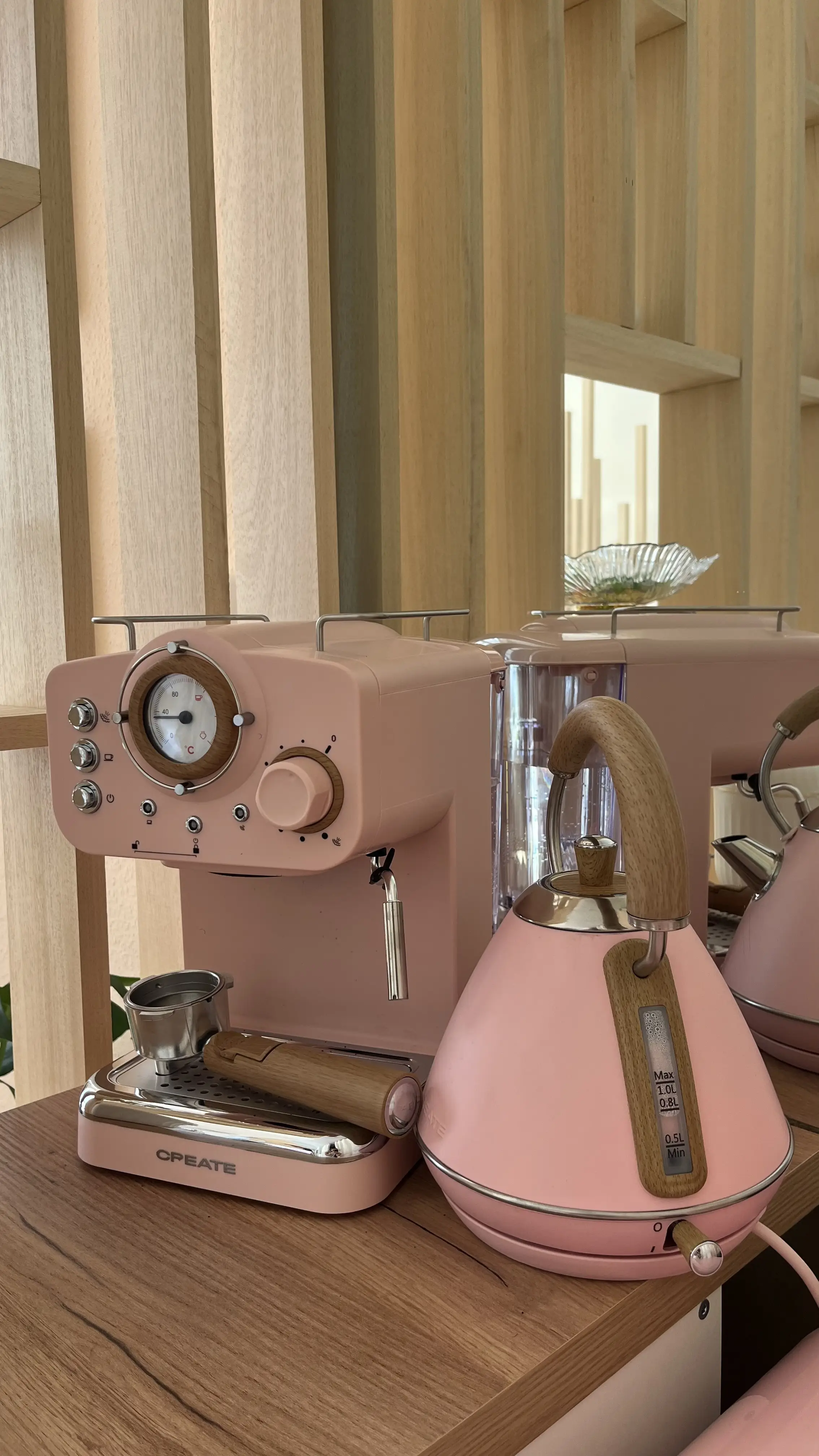 machine à café rose