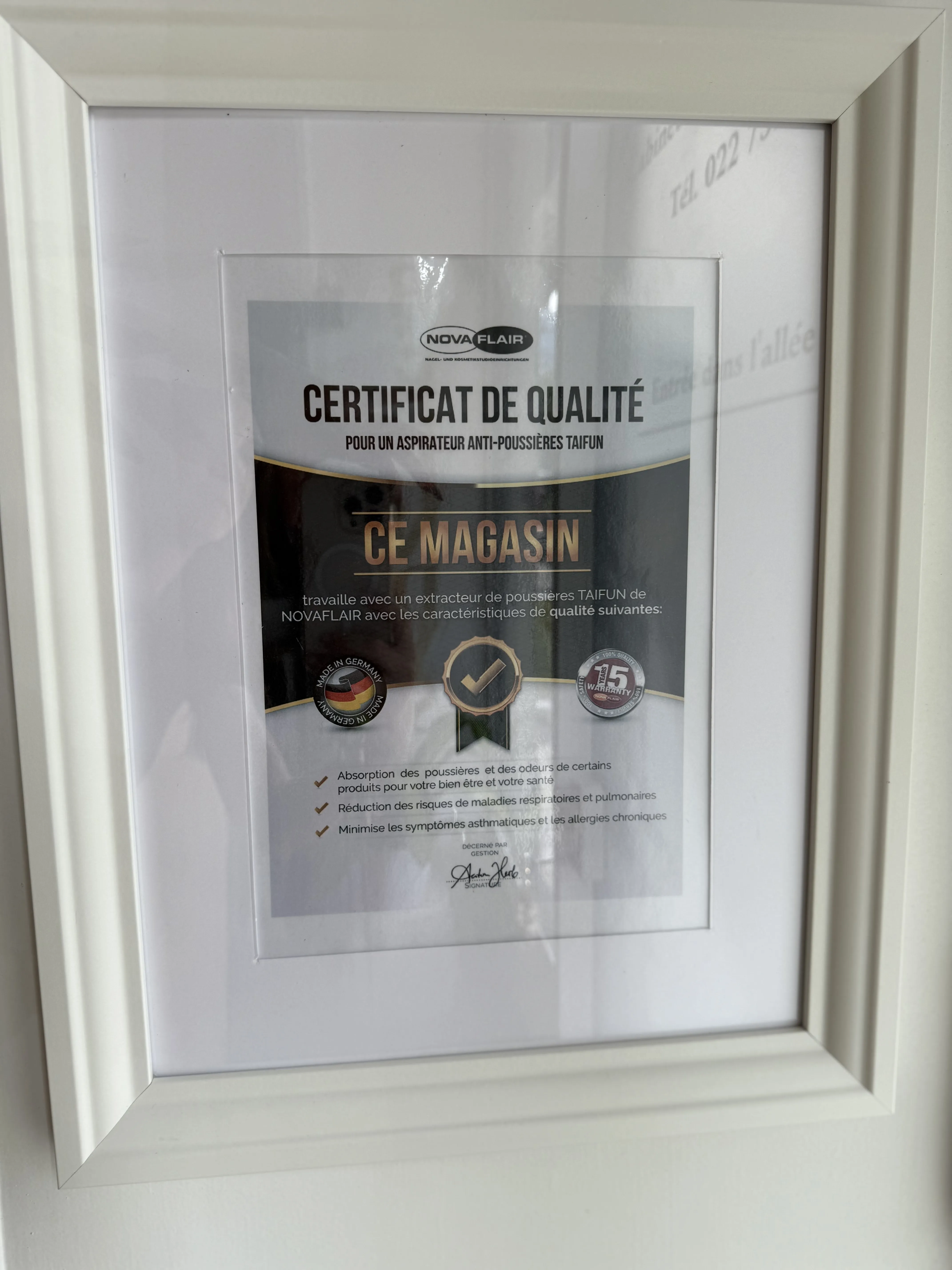 aspiration certifiée